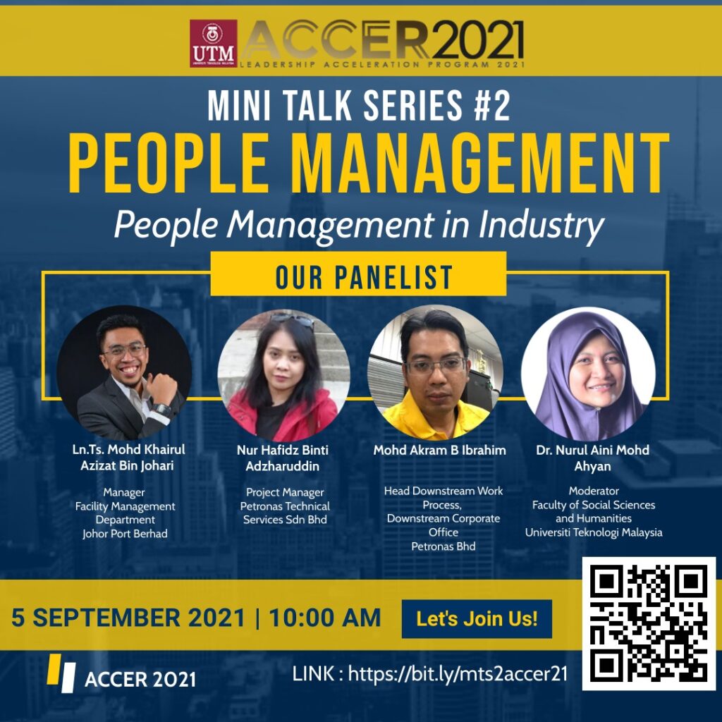 Mini Talk Series #2 : People Management in Industry