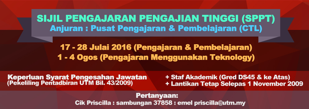 SIJIL PENGAJARAN PENGAJIAN TINGGI (SPPT)