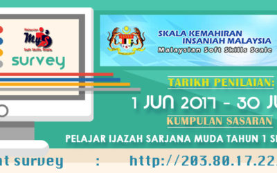Pemakluman Mengenai Pelaksanaan Malaysian Soft Skills Scale (My3s) Fasa 2 Bagi Kemasukan Pelajar Tahun 1 Semester 2 2016/2017