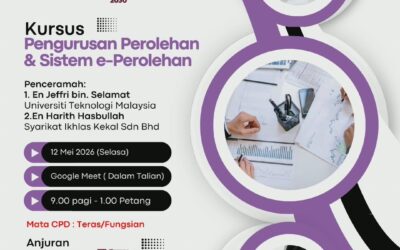 Kursus Pengurusan Perolehan dan Sistem e-Perolehan UTM Secara dalam Talian